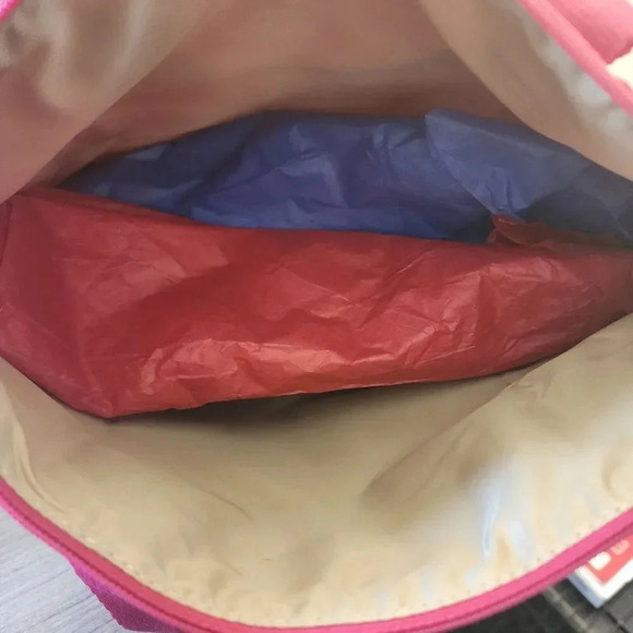 New Coach 2-Piece Signature Getaway Weekender Nylon Packable Pink Berry - Picture 13 of 13